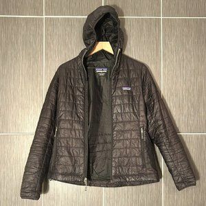 Women's Black Patagonia Down Sweater with Hood